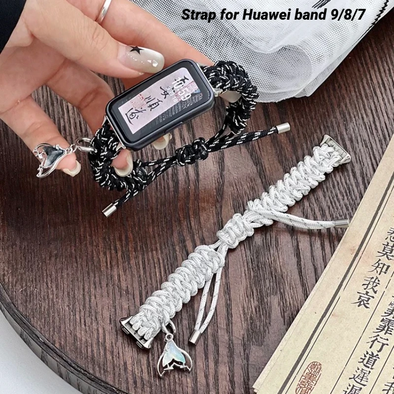 

Nylon Strap for Huawei band 9 Sport Watchband For Huawei band 8/7/6 Smartwatch Correa Bracelet Woman Man Wristband