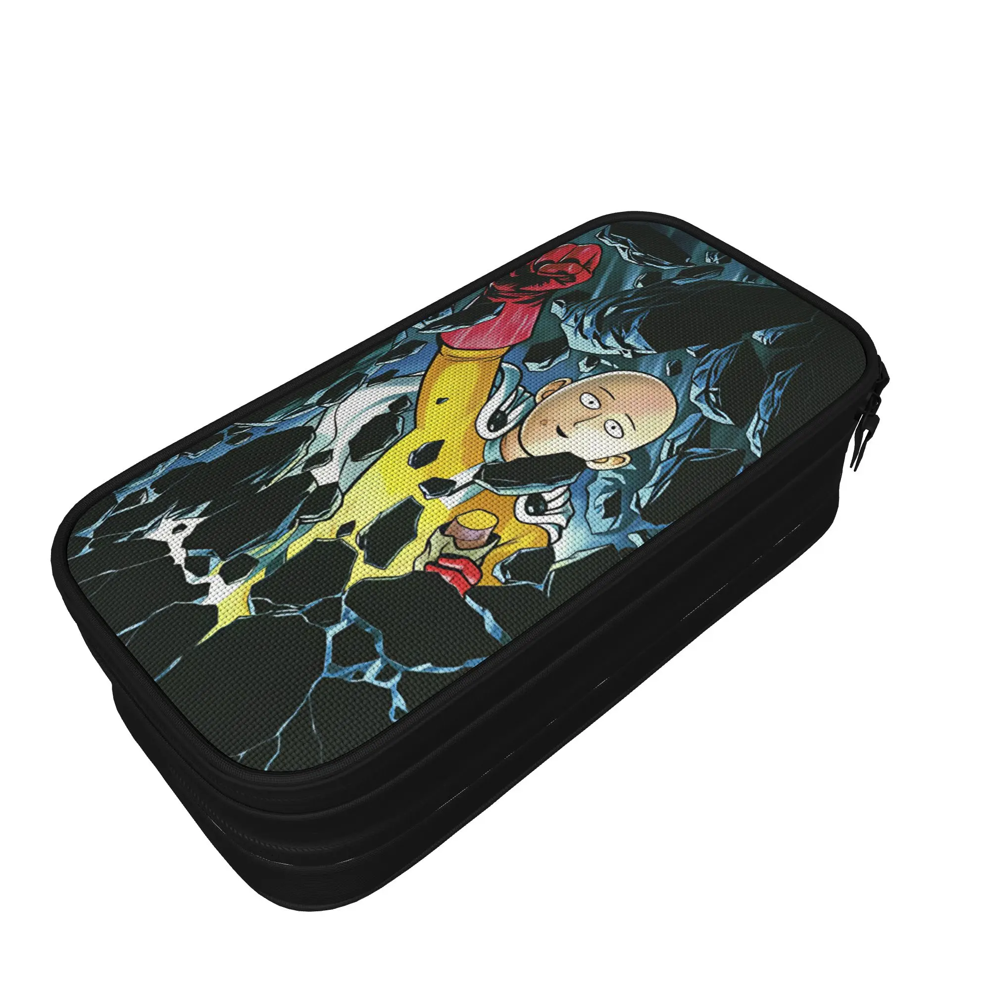 Saitama Pencil Case One Punchs Man  Students Cool Pencil Pouch Design Back To School Pencil Cases Supplies Birthday Gift