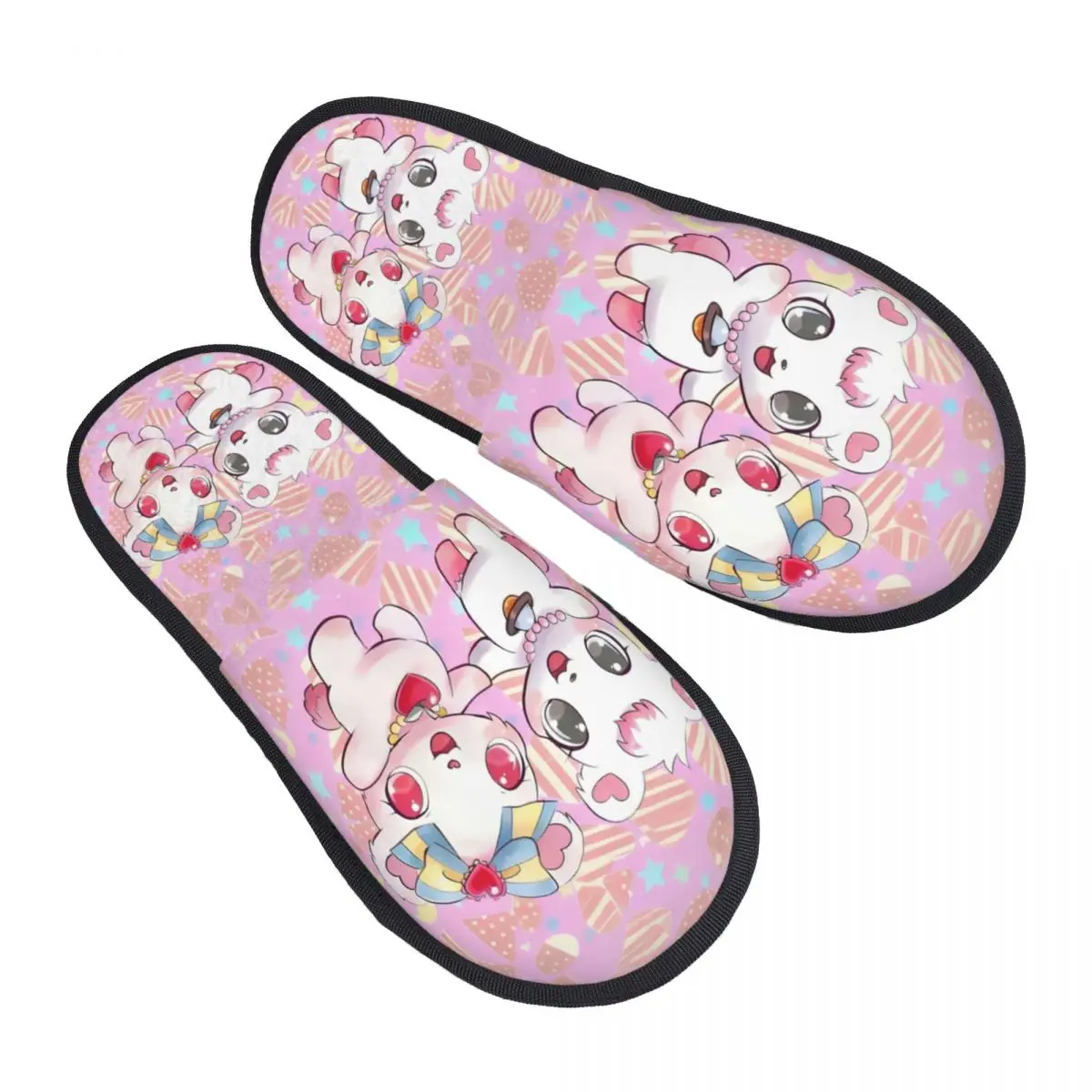 

Женские домашние тапочки Sanrio с героями мультфильмов, мягкие домашние тапочки из пены с эффектом памяти, кавайные уютные теплые тапочки с противоскользящей подошвой в стиле аниме