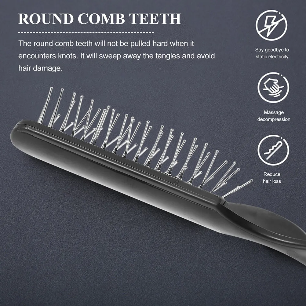

3Pcs Hair Dye Brush Detangling Comb Wire Bristle Rat Tail Pick Styling Tool Scalp Massage for Women Teasing Brush