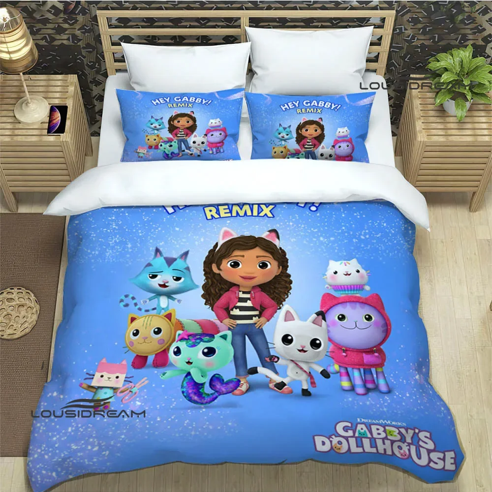 G-Gabby\'s Dollhouse Bedding Sets exquisite bed supplies set duvet cover bed comforter set bedding set luxury birthday gift