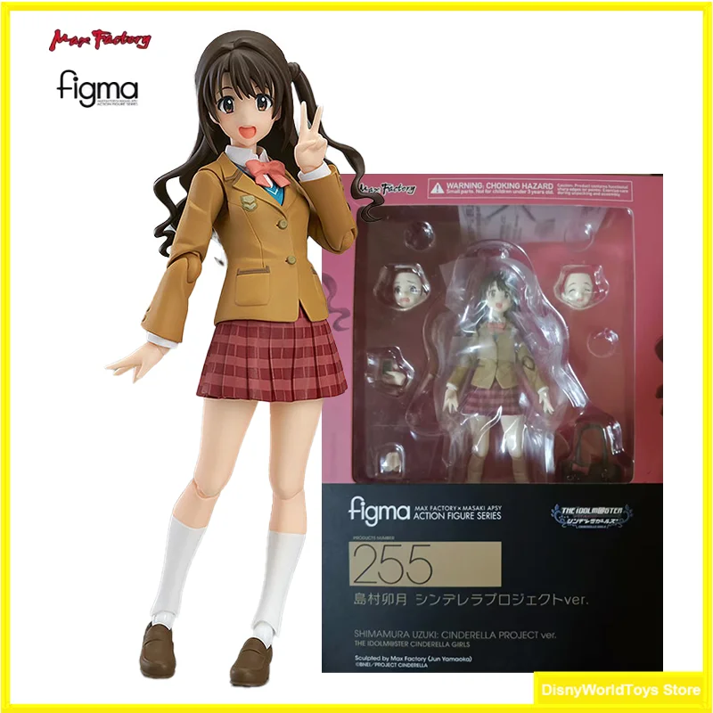 100% Original Figma 255 Cinderella Girls Shimamura Uzuki Cinderella Project ver In Stock Anime Action Collection Figures Model