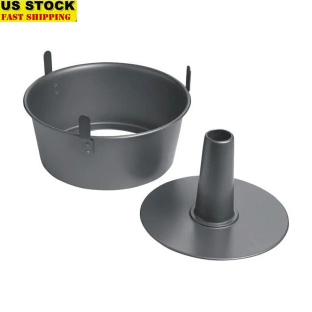 مقلاة كعك احترافية مقاس 9.5 بوصة بتصميم غير لاصق مكونة من قطعتين مع أقدام آمنة للاستخدام في غسالة الأطباق وكعك رقيق مثالي للخبز