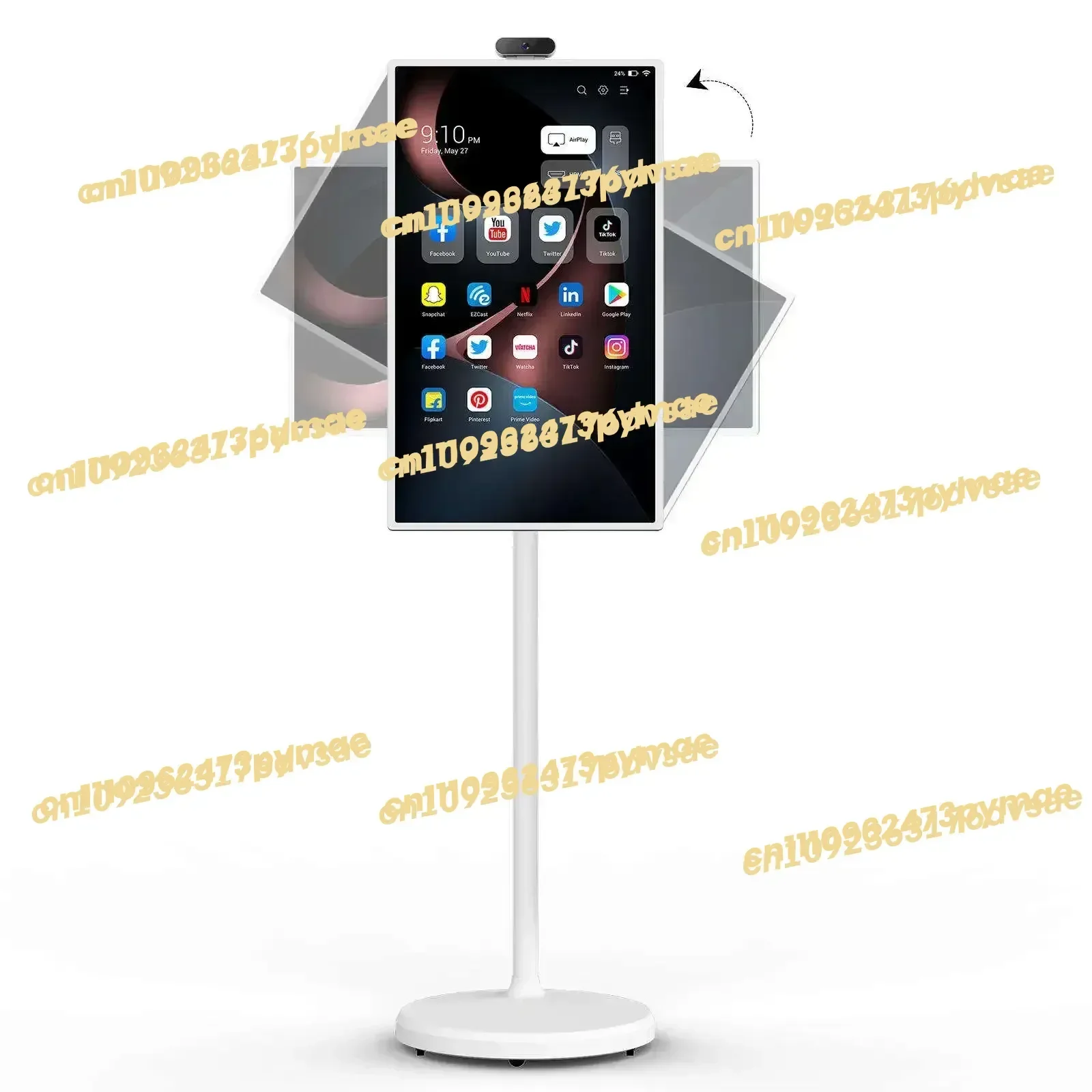 NEW In Stock21.5 Inch Movable Touch Screen Rotating 4G Android Smart Tablet TV Standby Me Smart Television Fitness Portable Moni