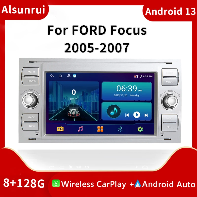 

Android 13 Car Radio Multimedia For Ford Focus 2 Ford Fiesta Mondeo 4 C-Max S-Max Fusion Transit Kuga Audio Stereo GPS Navigatio