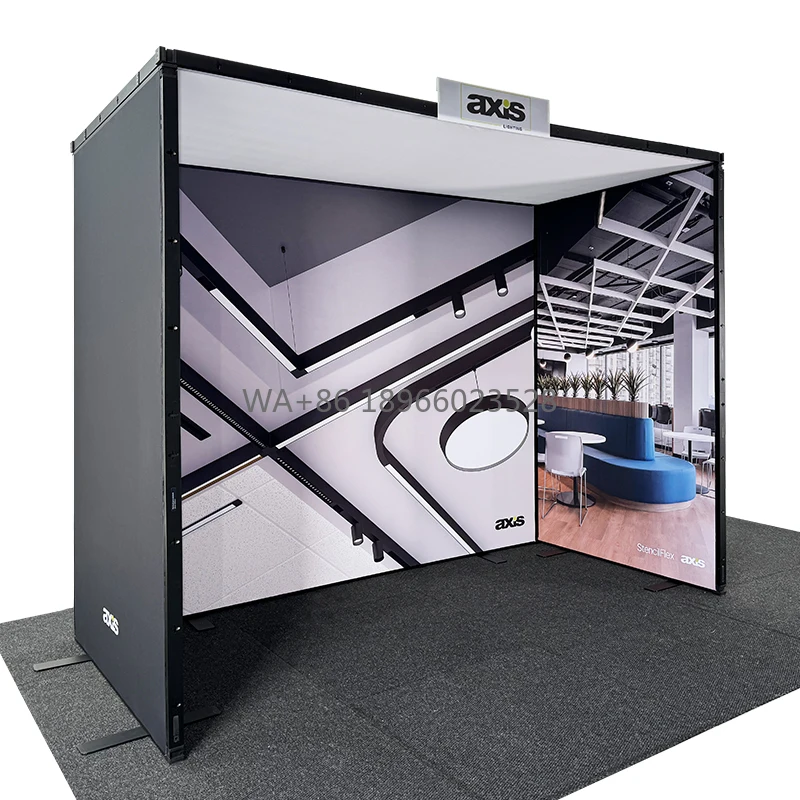 1.5x3m Modular Aluminum Frame Trade Show Booth Easy Set up  New Exhibition Booth Display Design