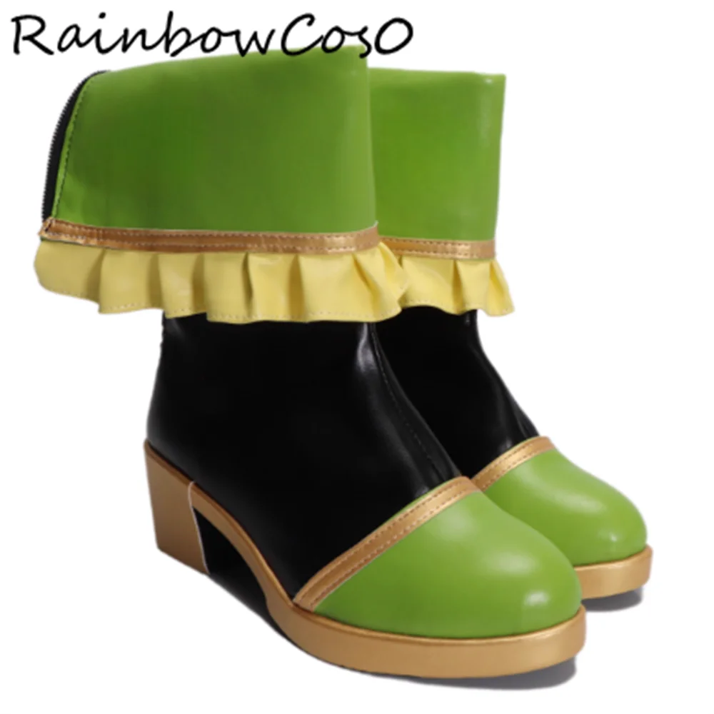 Saegusa Kii Aikatsu! سلسلة أحذية كوسبلاي أحذية لعبة أنيمي حفلة الهالوين RainbowCos0 W5329