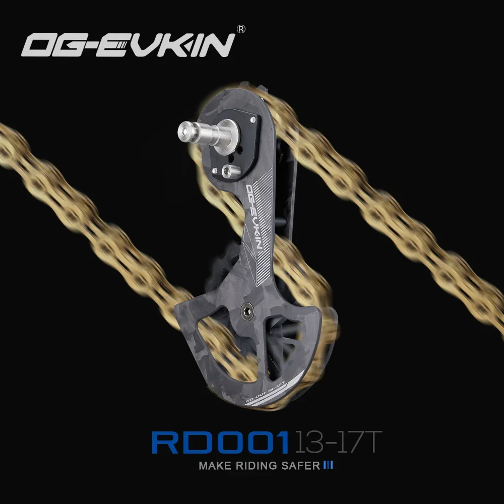 

RD-001 Carbon Fiber Bicycle Bike Ceramic Rear Derailleur 13T-17T Pulley Wheel Guide For R7000 R8000 R8050 R9150 R9170