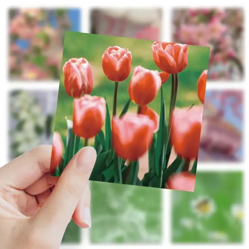 63pcs/set Golden Autumn Summer Landscape Waterproof Graffiti Stickers For Helmet Bicycle Hand Account Pencil Case Decals