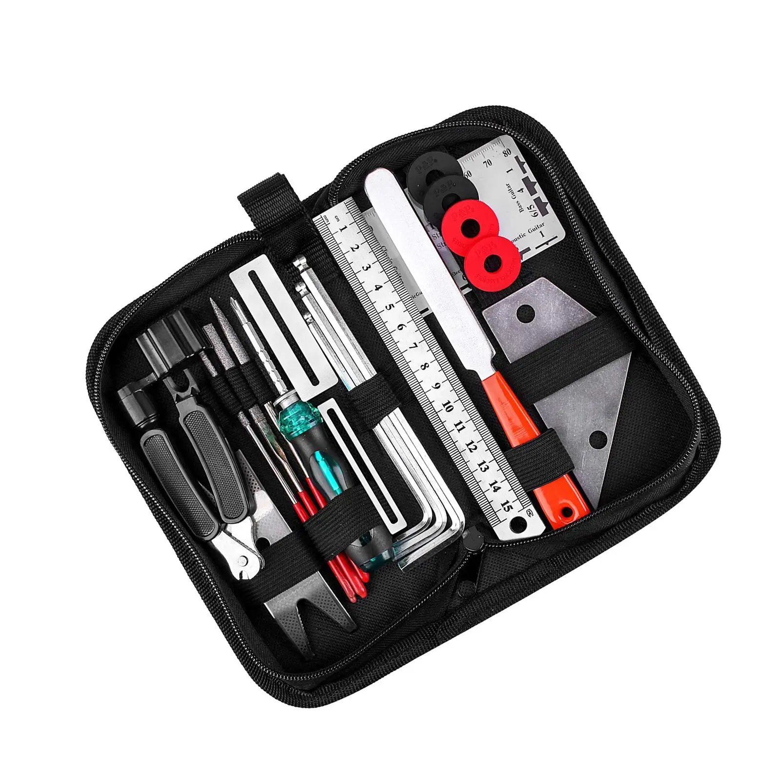 Guitar Repairing Tool Kits 20Pcs Guitar Cleaning and Care Tools Guitar Building Kits Luthier Supplies for Mandolin Bass Ukulele