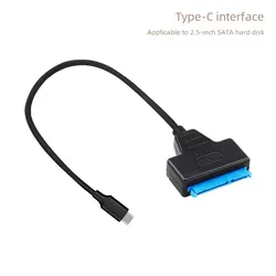 2.5/3.5 Inch 2.0 Laptop Desktop Sata Hard Disk Box Easy To Drive Line Usb3.0 Hard Disk Easy To Drive Line Single-head Copper