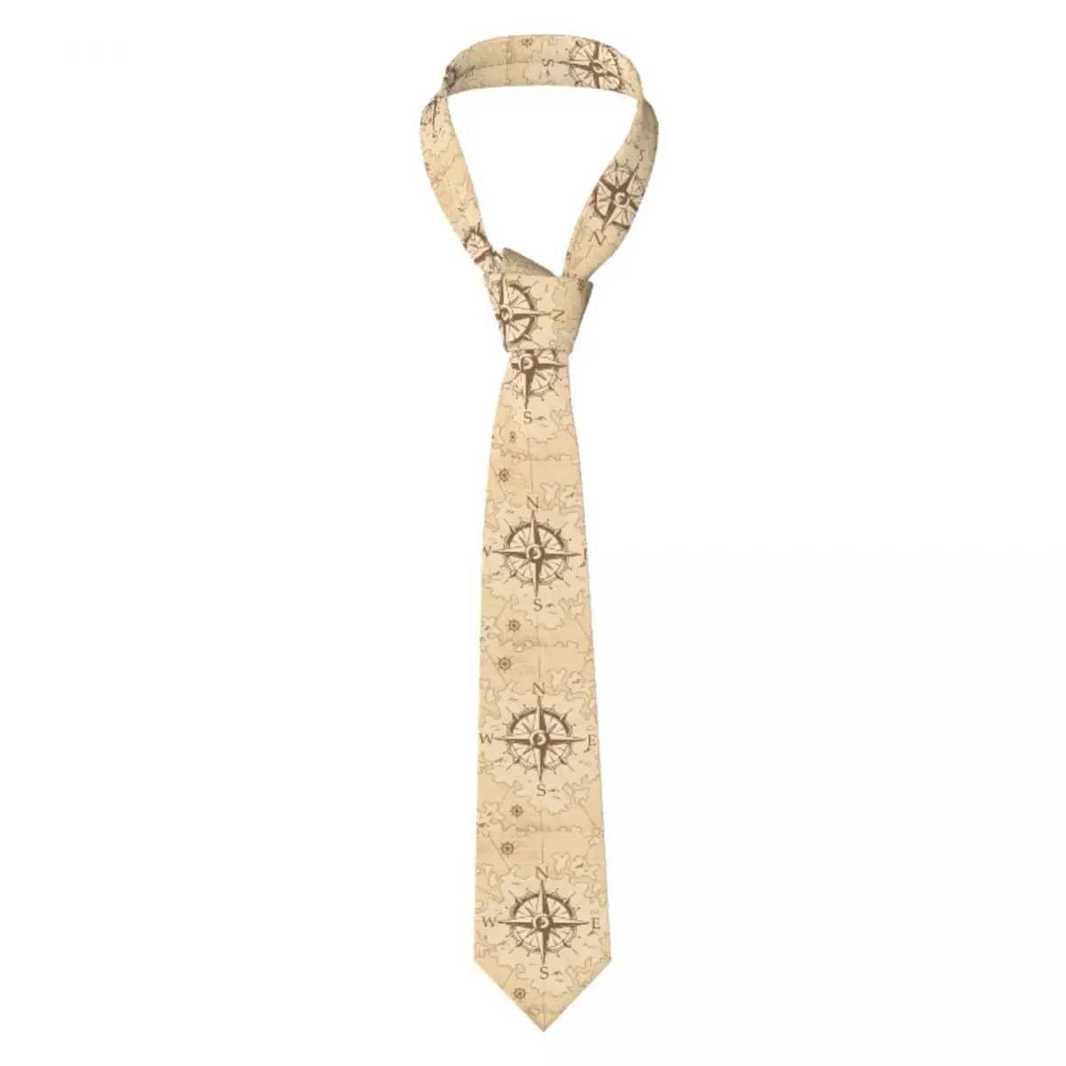 

Классический винтажный галстук с картой пирата на заказ, мужские шелковые галстуки с морским компасом, матросские галстуки для вечеринки, галстук