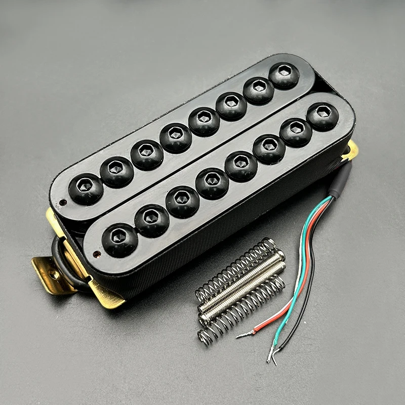 8-String Electric Guitar Humbucker Pickup Pole Piece Adjustable Coil Splitting four Conduct with Shield Cable Guitar Parts