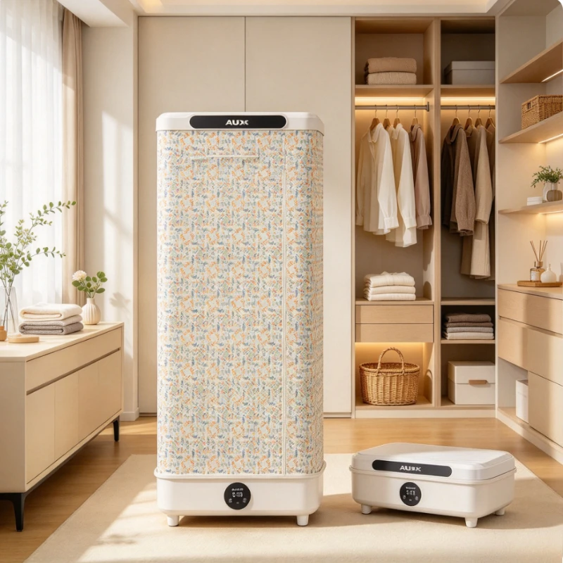 200L 1000W Foldable Clothes Dryer, Touch Control Wardrobe Cabinet with 9H Timer, Overheat Protection for Home Dorm Laundry Use