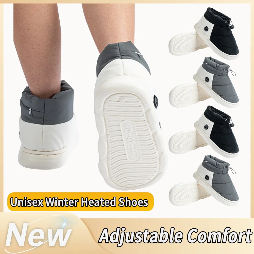 

Зимняя перезаряжаемая термообувь с 3-мя уровнями нагрева, грелка для ног, зимняя обувь унисекс с подогревом для домашнего офиса