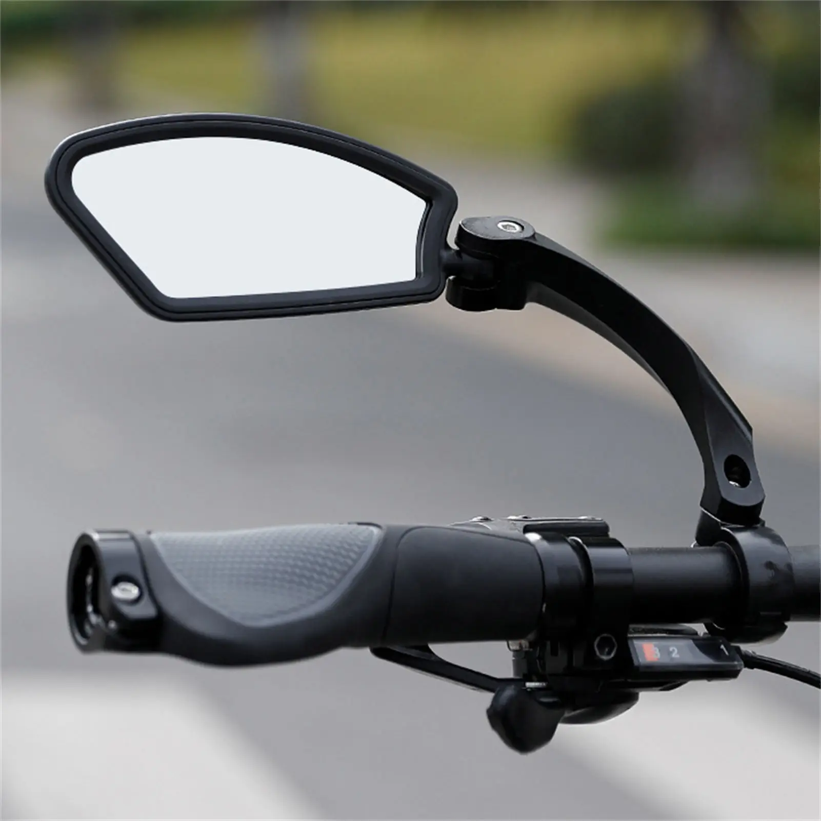 Bike Rearview Mirror Adjustable 360 Degree HD Reflective Mirror ABS Plastic and Optical Glass Bicycle Handlebar Mirror for
