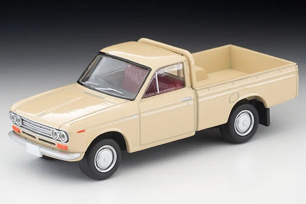 23.11 Tomytec Tomica TLV 195D Datsun 1300 Truck Light Brown Limited Edition Simulation Alloy Static Car Model Toy Gift