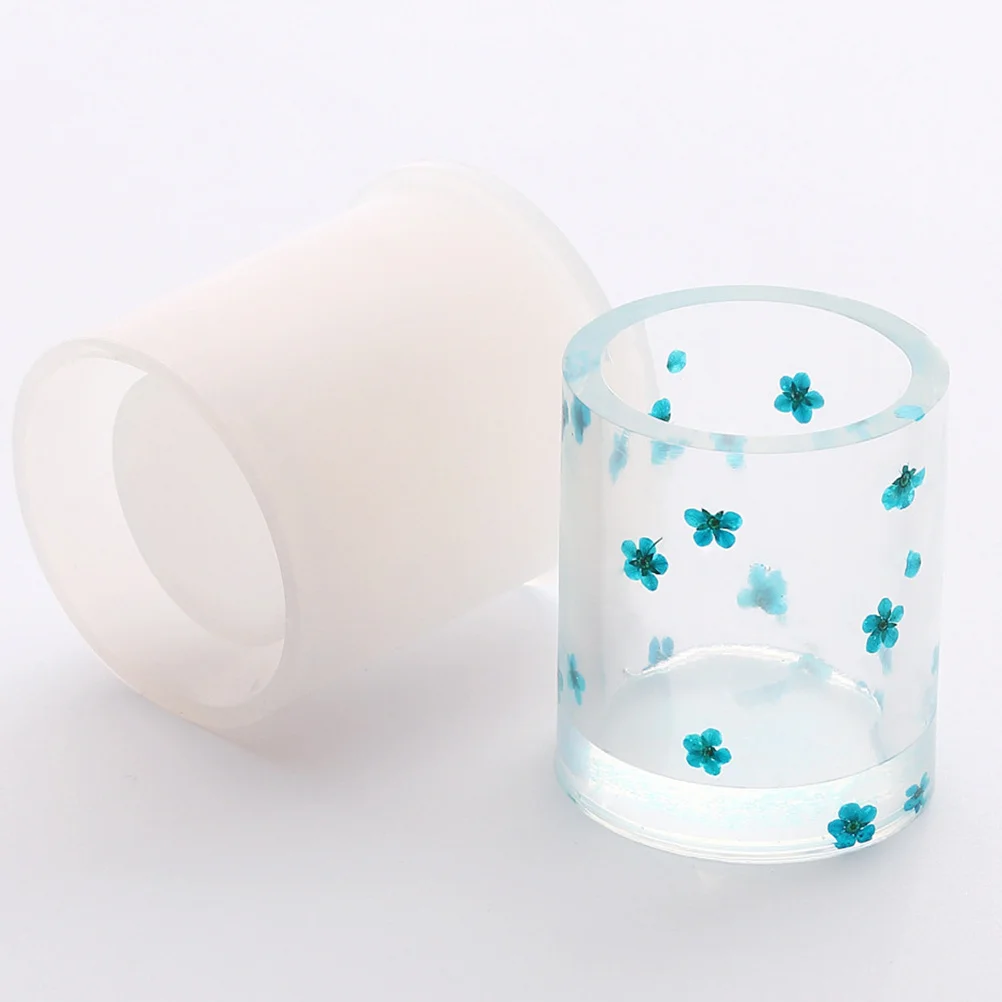 

2pcs Silicone Pen Holder Mold Diy Pencil Storage Box Craft Making Kit Desktop Organizer Molds For Epoxy Resin Handicrafts Tools