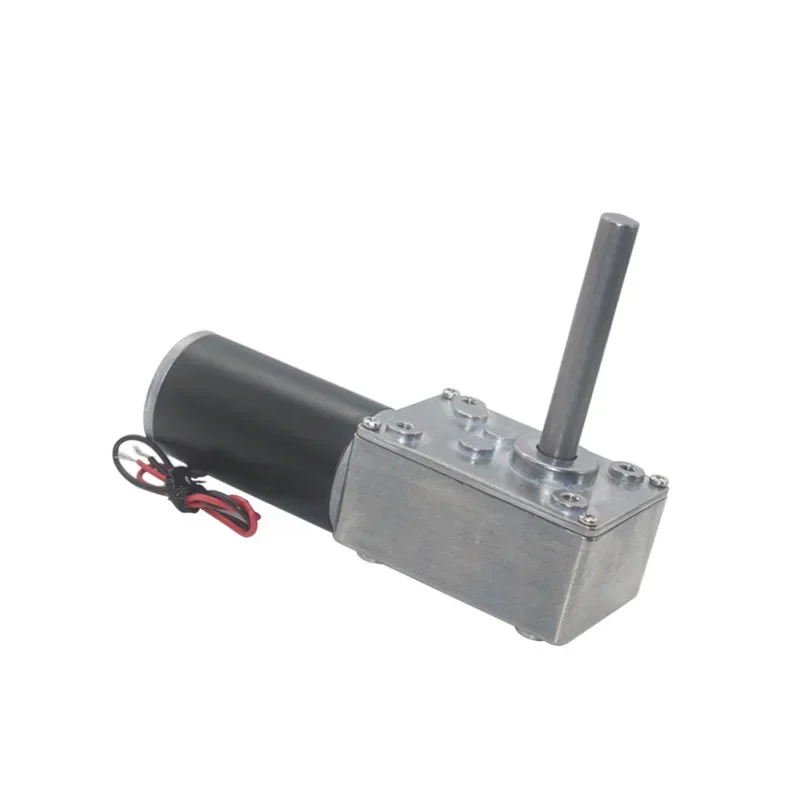 DC12V 24V Strong Torque 70kg.cm Worm Gearbox Reduction Reversed Type-D Long Shaft High-Power Curtain Motor 5840-31zy-L image 4