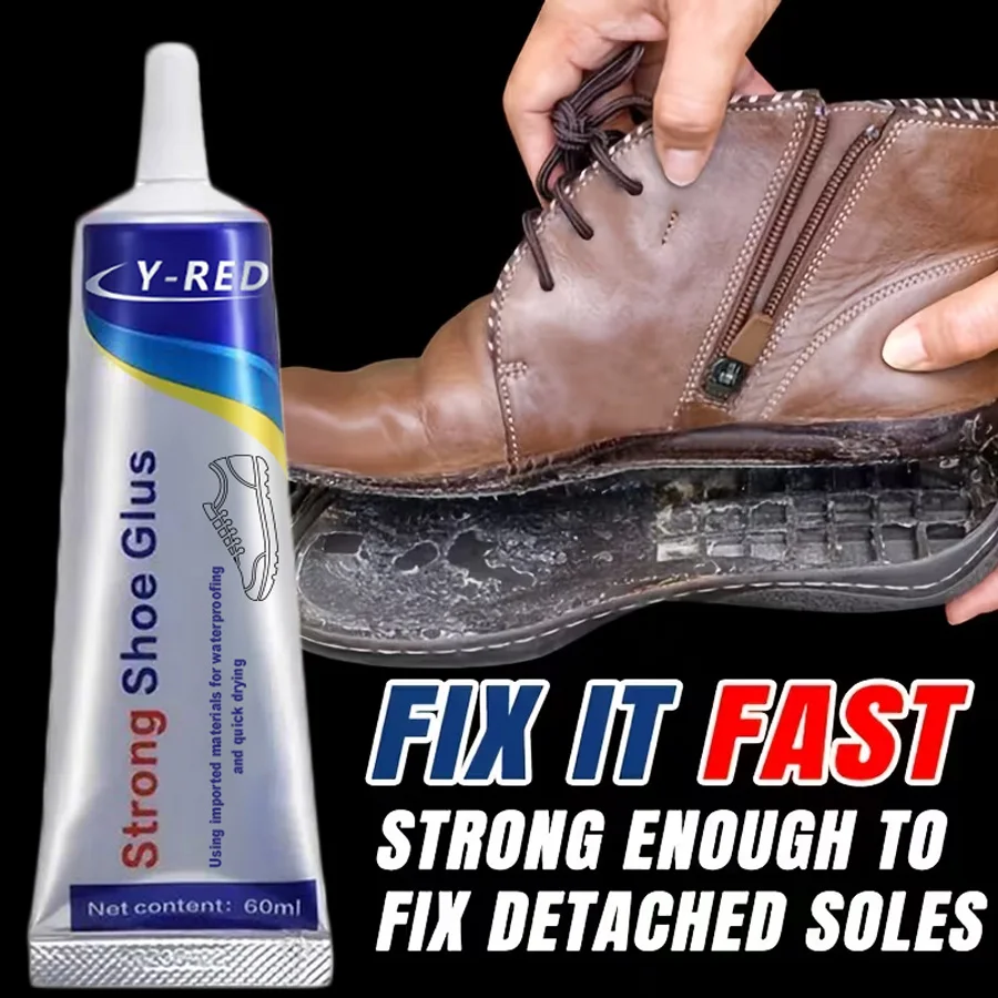 1-3pcs 60ml Strong Shoe Glue, Waterproof Quick-Dry for Sneakers, Leather & Boots, Fixes Detached Soles, Heavy Duty Repair Tool