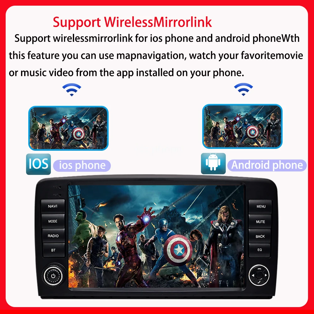 راديو سيارة أندرويد 9 بوصة لسيارة Mercedes Benz R Class R350 W251 R280 R300 R320 فيديو متعدد الوسائط لكل سيارات