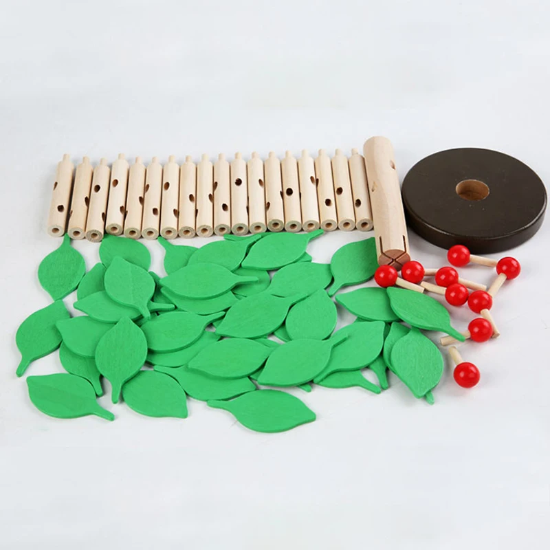 DIY Wooden 3D Puzzles Blocks Assembled Tree Model Jigsaw Puzzle Kids Montessori Games Educational Toys for Children Gift