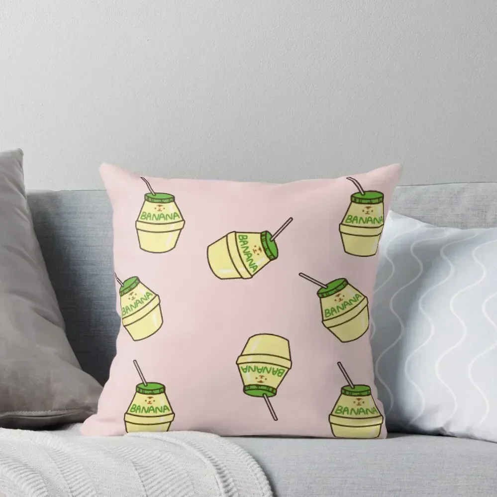 

Banana Milk Throw Pillow Pillowcases Cushion Covers Sofa Luxury Cushion Cover pillow