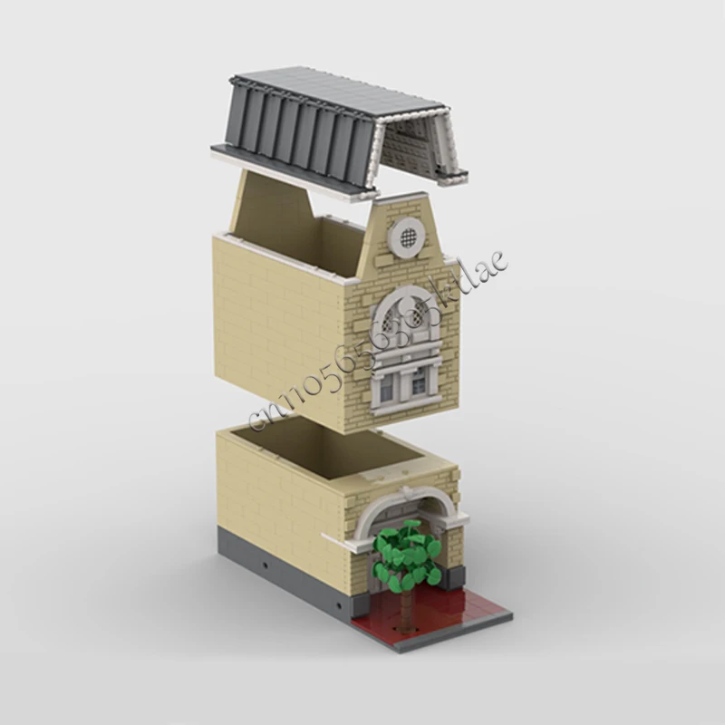 971 Uds. Escena de calle de ciudad pequeño Emporium MOC personalizar bloque de construcción Modular Simple Popular educativo DIY juguetes para vacaciones regalos