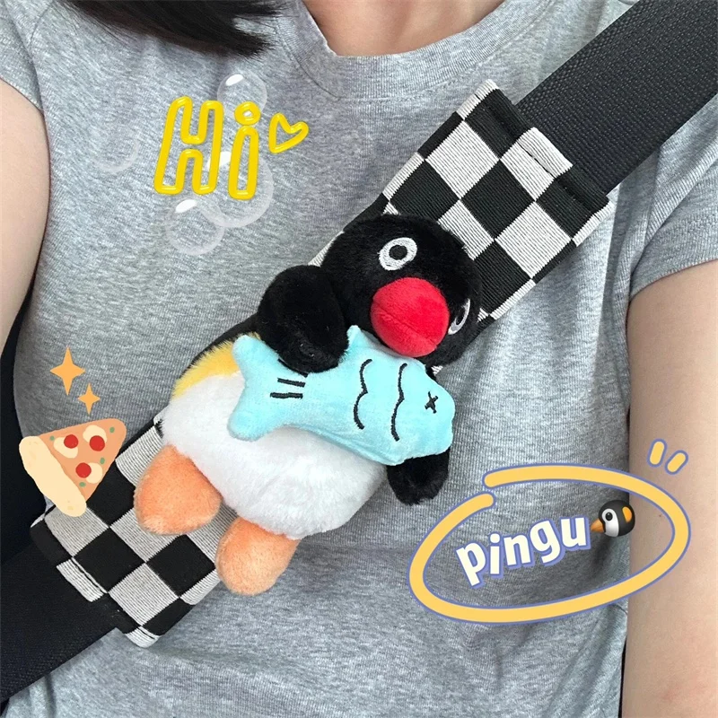 

Cute Penguin Car Belt oulder Protector Anti-strangulation Pair of Couples Auile Interior Accories