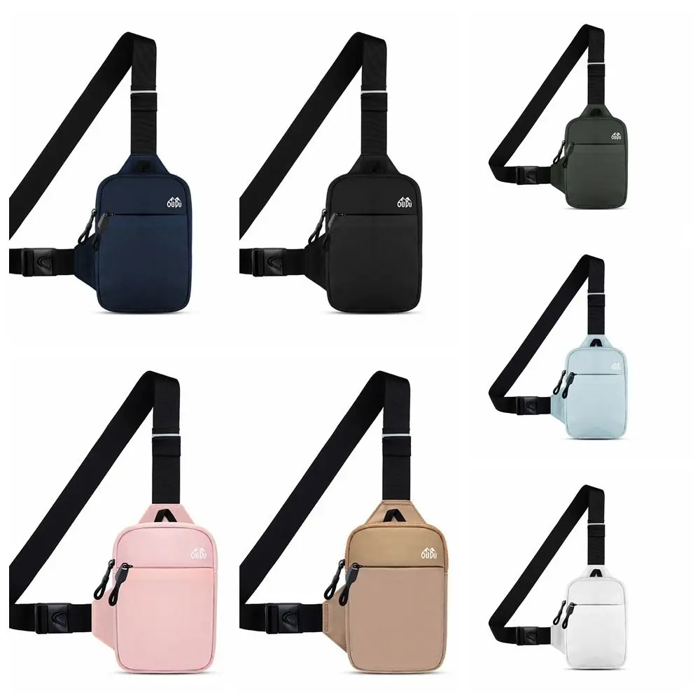 Mini bolso cuadrado de nailon para el pecho, bolsa de hombro a la moda, impermeable, para teléfono al aire libre