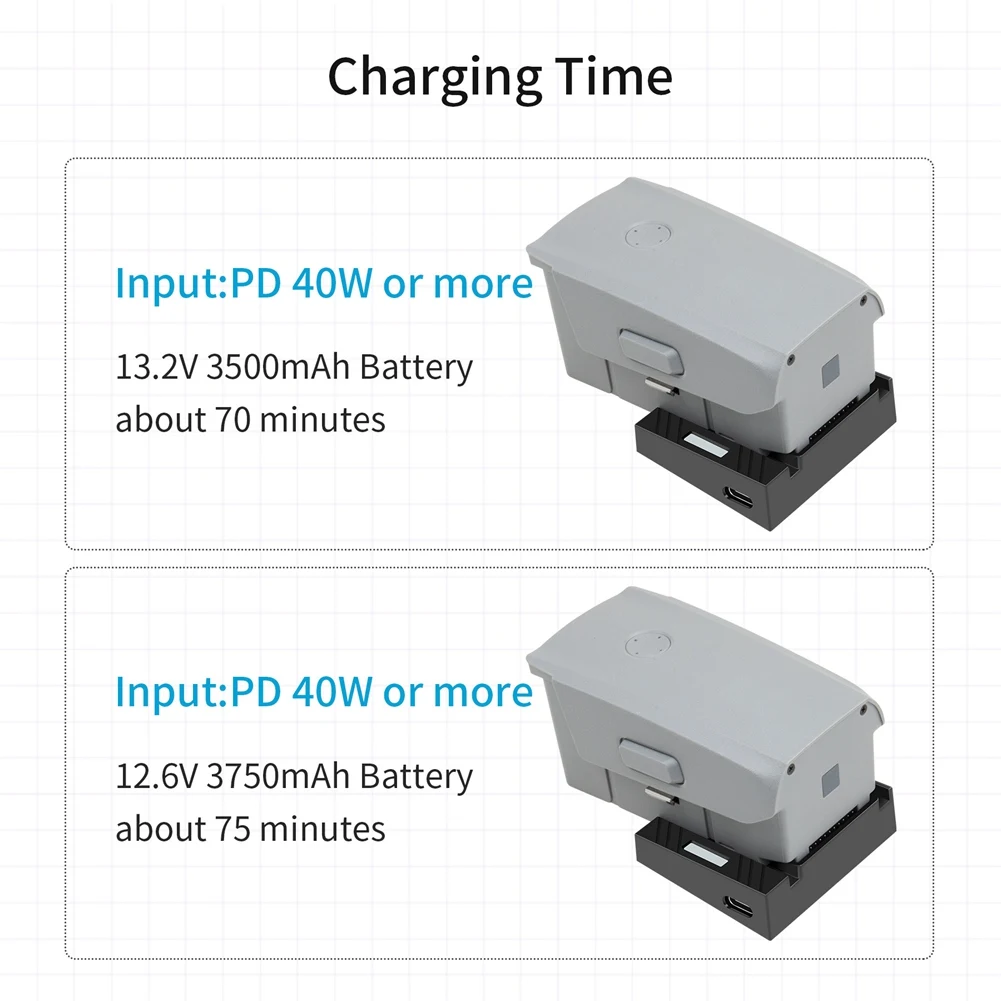 Gimbal Drone USB Charger for DJI MAVIC AIR 2/AIR 2S Charger Single-Channel Rechargeable Battery