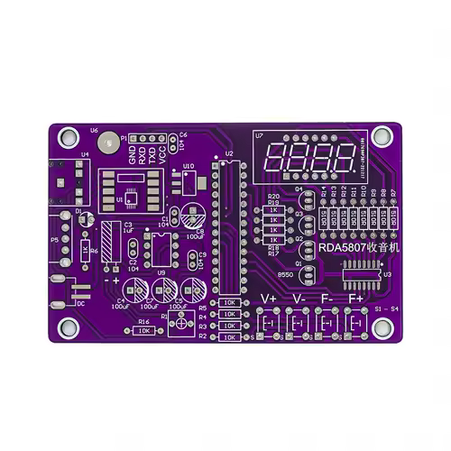 DIY FM Radio Electronic Kit 87-108MHz Adjustable Frequency Digital Display Soldering Project Practice Solder RDA5807S - Image 5