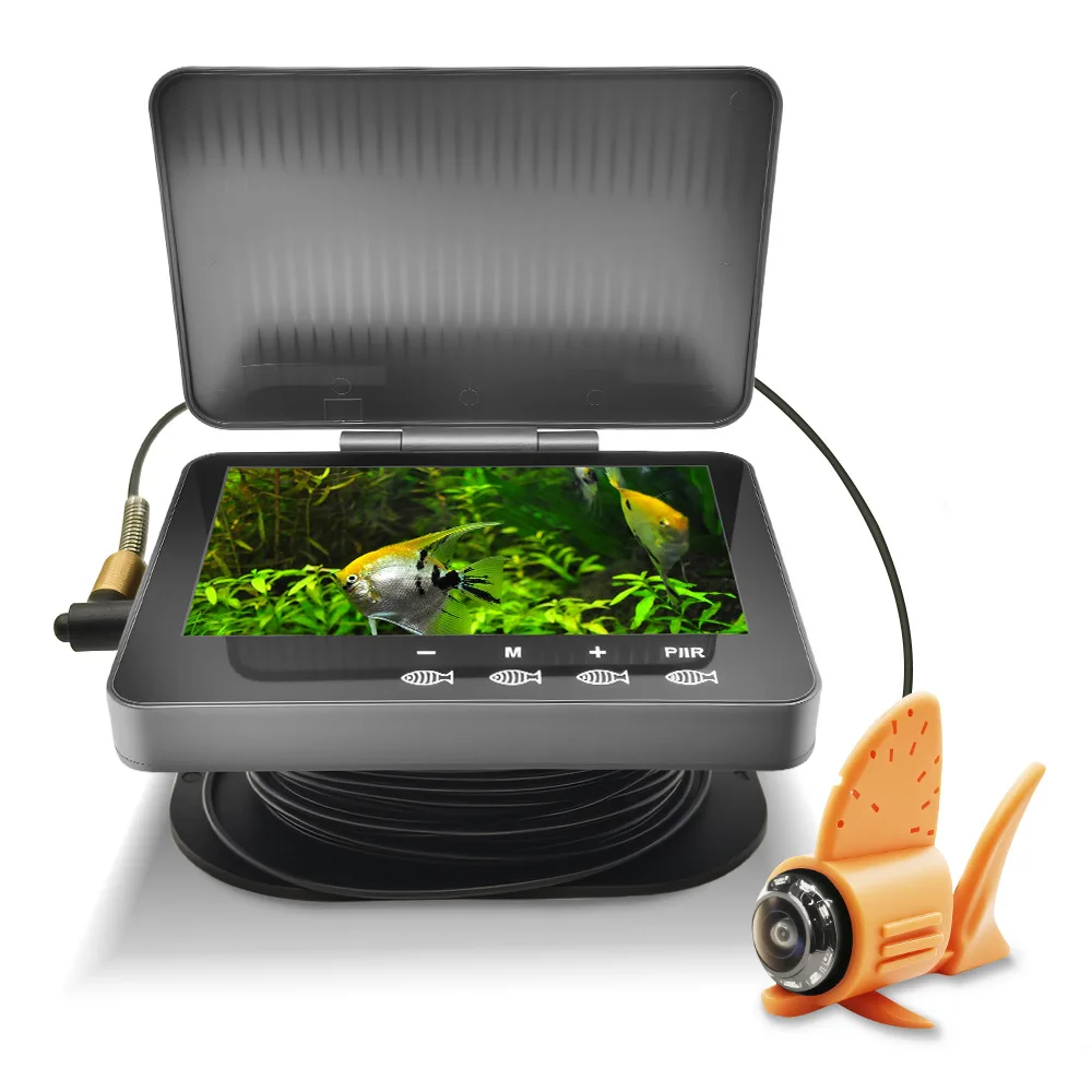 Detector de vara de pesca subaquática 2025 com sensor de temperatura de alta definição para pesca de ancoragem visual e pesca no gelo