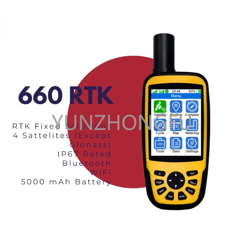 High-Precision 660 RTK Handheld GPS Terminal for Surveying and Mapping Enhanced Accuracy Easy to Use