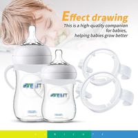Easy Grip Baby Bottle Handles Safe Universal Baby Bottle Holder Durable Baby Feeding Bottle Accessories for Philips Avent