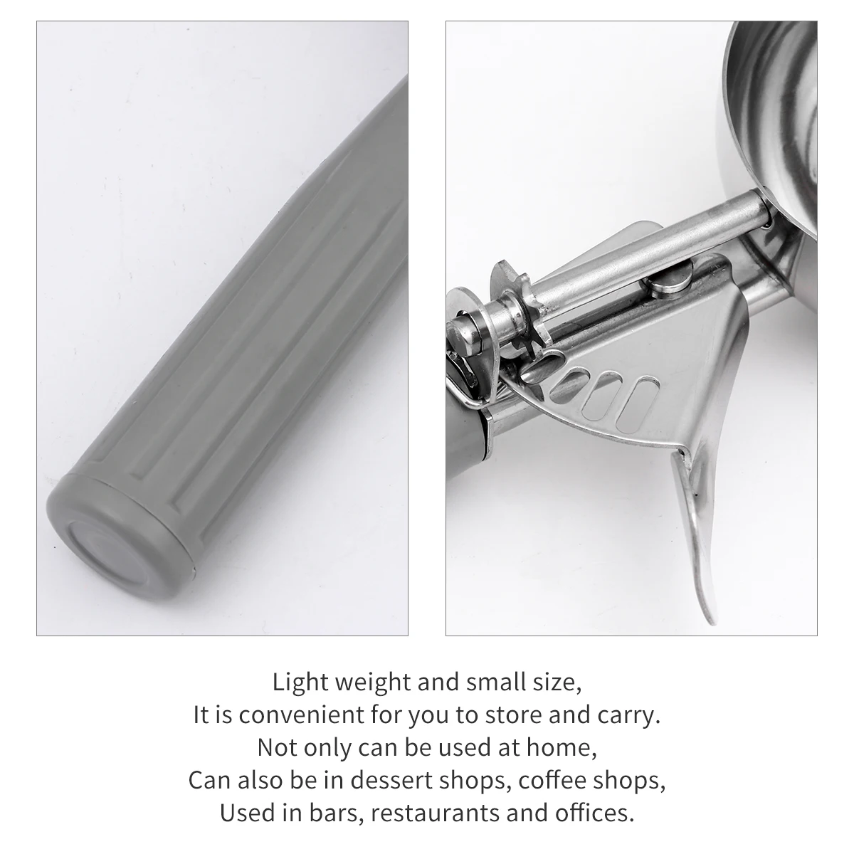 

1pc Ice Cream Scoop Stainless Steel Dessert Scoop Fruit Digging Spoon For Home Cafe Restaurant Use Lightweight Easy To Clean