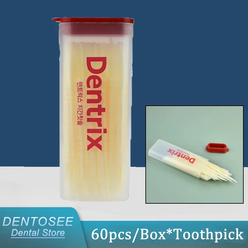 

60 шт., зубные межзубные щетки, щетка для чистки зубов с двойной головкой, инструмент для ухода за полостью рта, брекеты, десны, здоровье, зубная нить
