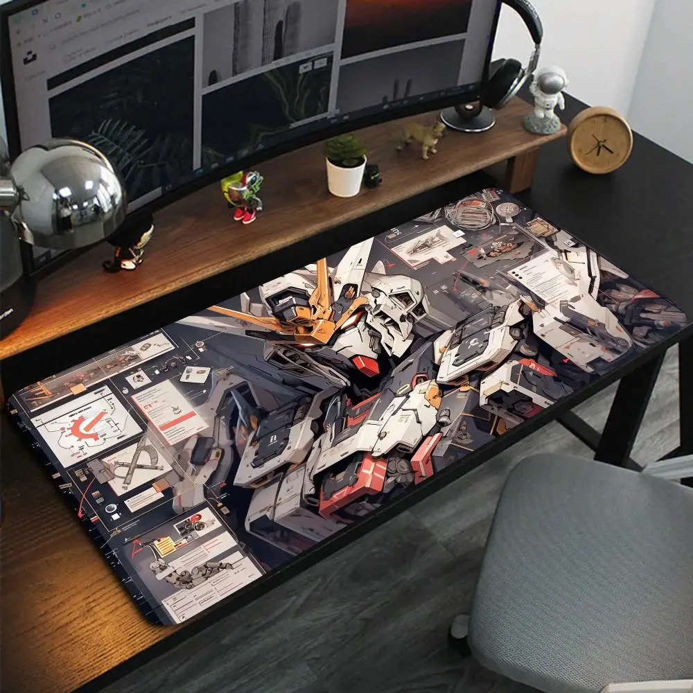 

Anime mecha Mouse Pad Large Computer Office Game Table Mats XXL Rubber Anti-slip Gaming Keyboard Mousepads Long Desk Pads