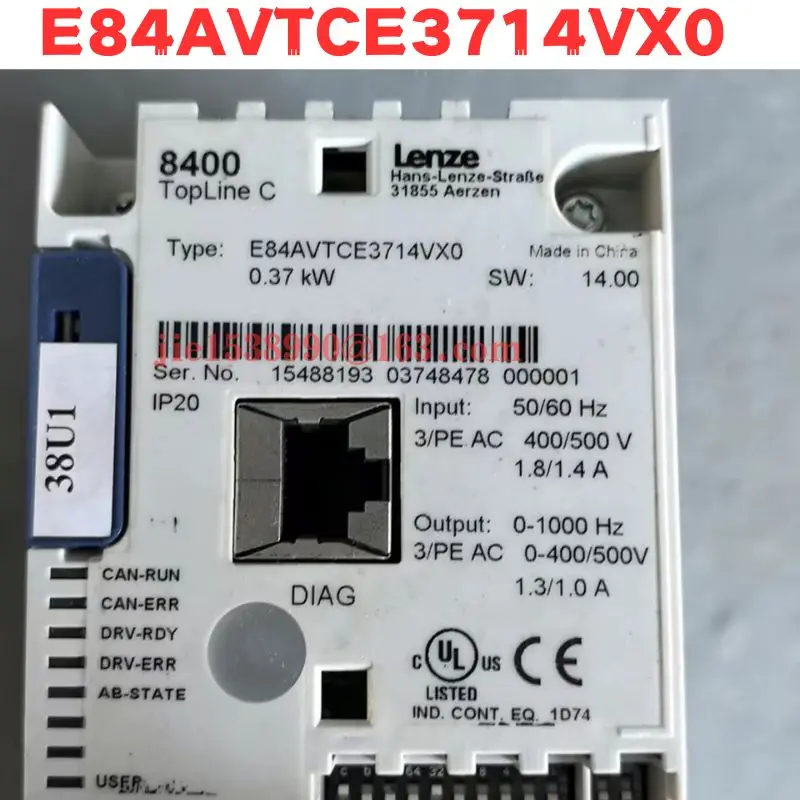 Used Frequency Converter E84AVTCE3714VX0  Normal Function Tested OK