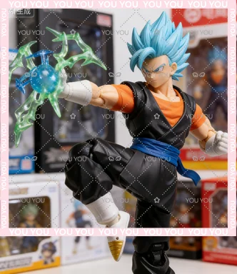 

YGmw Toys OC Toys Dragon Ball SHF Super Saiyan SSJ Veggetoo Son Goku Vegito 3.0 Figure Body Anime Action Figures Model Gift Toys