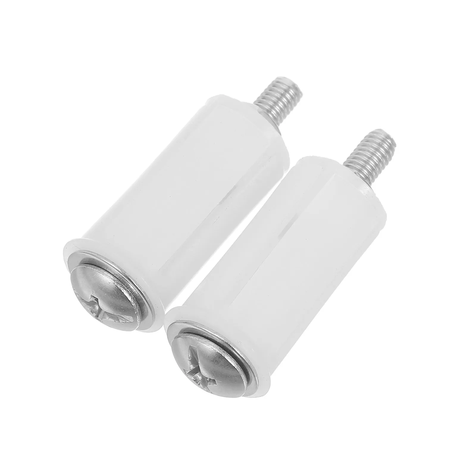 

2Pcs Toilet Seat Bolts and Nuts Set Universal Plastic Screws with Rubber Washers Secure Fastening for Toilet Lid Fixing