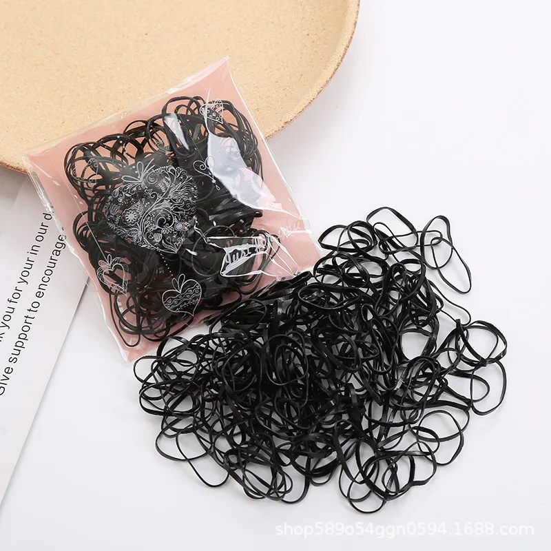 

Children's Hair Elastics 150pcs Disposable Thickened Scrunchies Sweet Color Hair Ties Set Tangle-Free for Baby Hairstyles