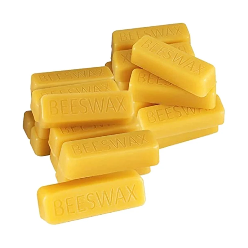 Candle Making Furniture Polish Crafts 24 X 1Oz Bars - DIY Projects 100% General Use Beeswax Bars