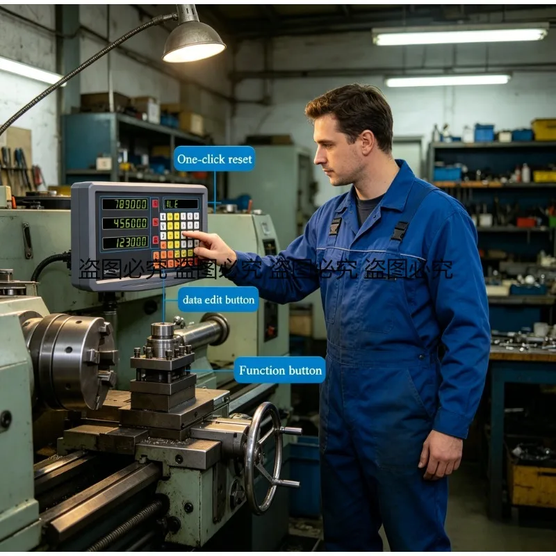 Digital Readout DRO 3 Axis Display Linear Scale Grating Ruler Kit Lathe Milling Machine Counter