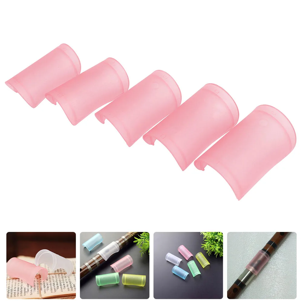 

5pcs Protectors Film Protective Covers Bamboo Accessories Durable Plastic Covers For Flute Protection Dustproof Scratch