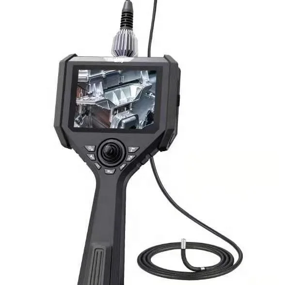 

4mm portable industrial video inspection endoscope with dual ca-mera lens, LED and optical lights