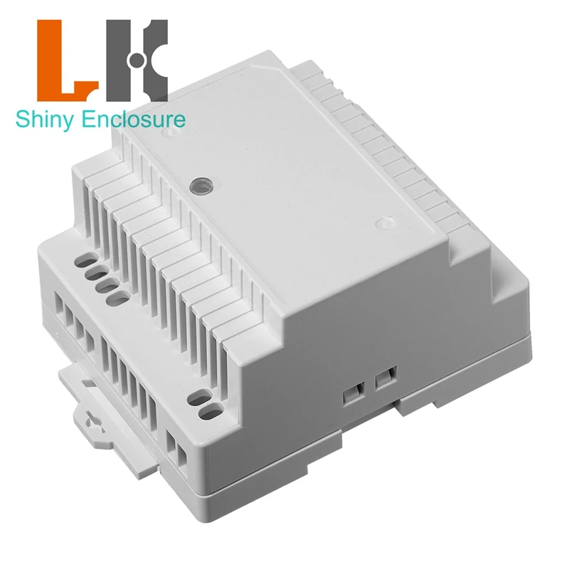 93x78x56mm ABS Industrial Control Box DIN Rail Electrical PLC Housing Panel Plastic Enclosure Case