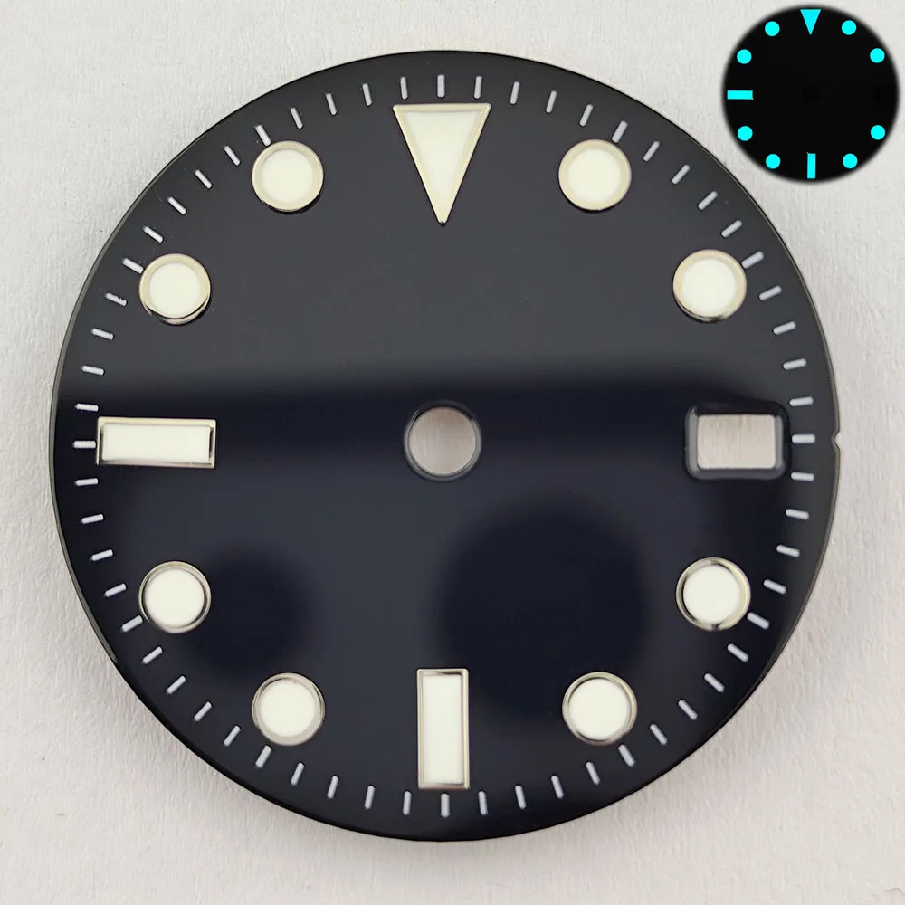 Циферблат NH35 Циферблат SUB подходит для механизма NH35 Зеленый люминесцентный циферблат-указатель