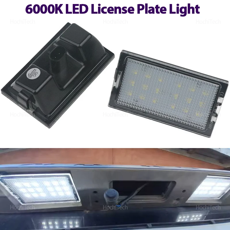 Durable White Canbus Rear License Plate Tag Lights LED for Land Rover Discovery Series 3 4 Freelander 2 LR2 Range Rover Sport