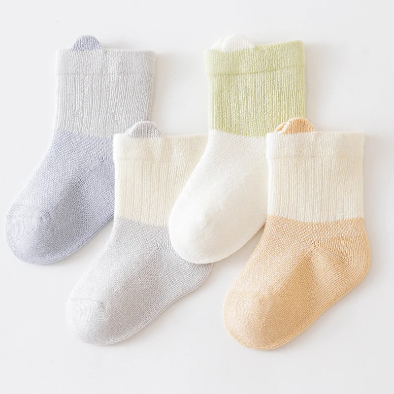 3 Pairs Newborn Baby Socks Summer Mesh Soft Cotton Baby Socks Breathable Kids Socks For Newborns Things For Babies